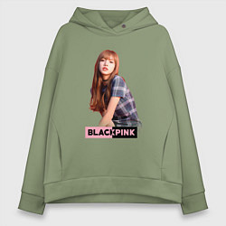 Женское худи оверсайз Rose Blackpink