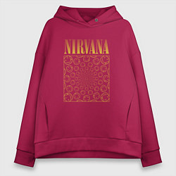 Женское худи оверсайз Nirvana лого