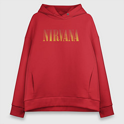 Женское худи оверсайз Nirvana logo