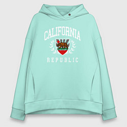 Толстовка оверсайз женская Cali republic, цвет: мятный