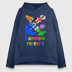 Женское худи оверсайз Rainbow Friends персонажи