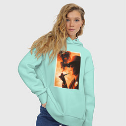 Толстовка оверсайз женская Оппенгеймер К-6, цвет: мятный — фото 2