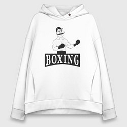 Женское худи оверсайз Boxing man