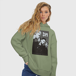 Толстовка оверсайз женская Depeche Mode 90 Violator, цвет: авокадо — фото 2