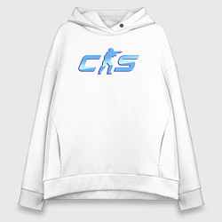Женское худи оверсайз CS2 blue logo