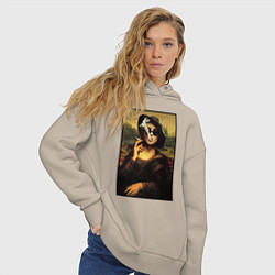 Толстовка оверсайз женская Mona Singer, цвет: миндальный — фото 2