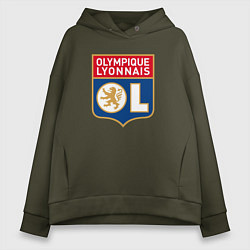 Женское худи оверсайз Olympique lyonnais fc