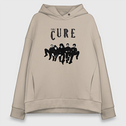 Толстовка оверсайз женская The Cure - A Band, цвет: миндальный