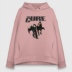 Толстовка оверсайз женская The Cure - A Band from UK, цвет: пыльно-розовый