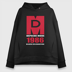 Толстовка оверсайз женская Depeche Mode - Black Celebration album merch, цвет: черный