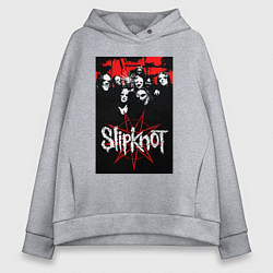 Толстовка оверсайз женская Slipknot - all, цвет: меланж