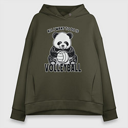 Женское худи оверсайз Panda volleyball