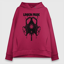 Женское худи оверсайз Linkin Park - gas mask