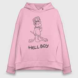 Женское худи оверсайз Bart hellboy Lill Peep