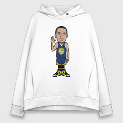 Толстовка оверсайз женская Стефен Карри, цвет: белый