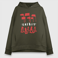 Толстовка оверсайз женская Depeche Mode - Spirit tour merch, цвет: хаки