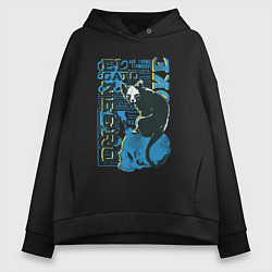 Женское худи оверсайз Tl gato negro