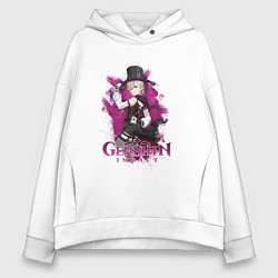 Толстовка оверсайз женская Лини пиро, цвет: белый