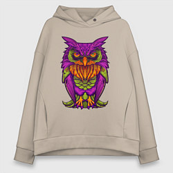 Женское худи оверсайз Purple owl