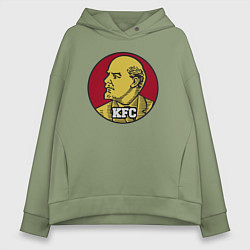 Толстовка оверсайз женская Lenin KFC, цвет: авокадо