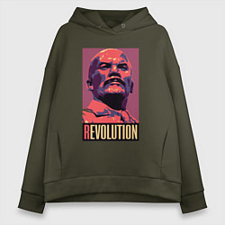 Женское худи оверсайз Lenin revolution