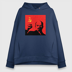 Женское худи оверсайз Lenin in red