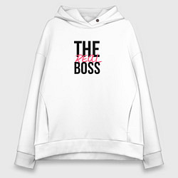 Женское худи оверсайз The real boss