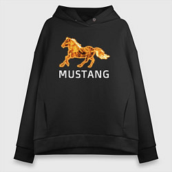 Женское худи оверсайз Mustang firely art