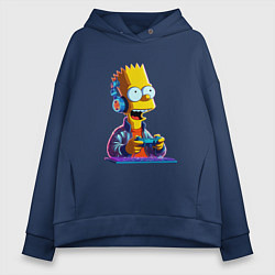 Женское худи оверсайз Bart is an avid gamer