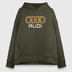 Женское худи оверсайз Audi fire