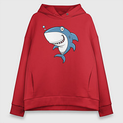 Женское худи оверсайз Cute shark