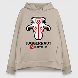 Толстовка оверсайз женская Juggernaut Dota 2, цвет: миндальный