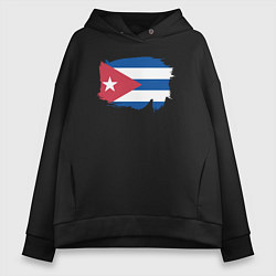 Женское худи оверсайз Флаг Кубы