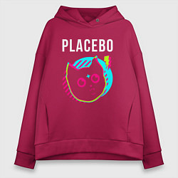 Женское худи оверсайз Placebo rock star cat