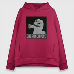 Женское худи оверсайз One punch pepe