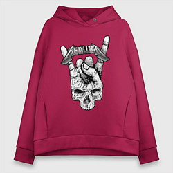 Женское худи оверсайз Metallica hand