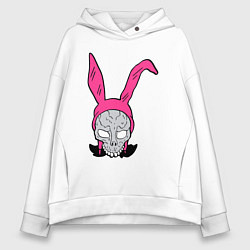 Толстовка оверсайз женская Pink Donnie Darko, цвет: белый