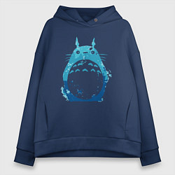 Женское худи оверсайз Blue Totoro