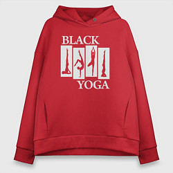 Женское худи оверсайз Black yoga