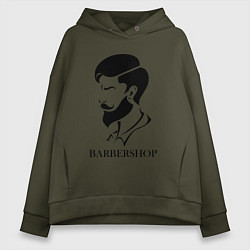 Женское худи оверсайз Парикмахер Barbershop