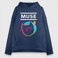 Женское худи оверсайз Muse rock star cat