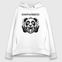 Женское худи оверсайз Disturbed - rock panda