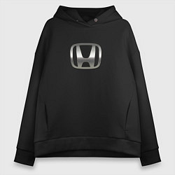 Женское худи оверсайз Honda logo auto grey