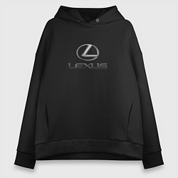 Женское худи оверсайз Lexus авто бренд лого