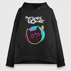 Женское худи оверсайз My Chemical Romance rock star cat