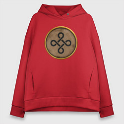 Толстовка оверсайз женская Мятежники-варвары Rome: Total War, цвет: красный