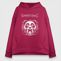 Женское худи оверсайз Evanescence rock panda