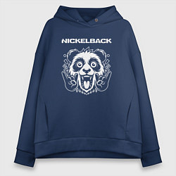 Женское худи оверсайз Nickelback rock panda