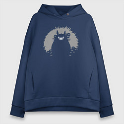 Женское худи оверсайз Smiling Totoro