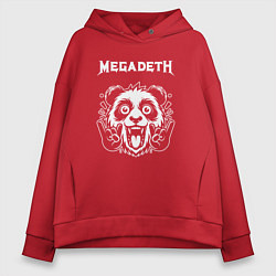 Женское худи оверсайз Megadeth rock panda